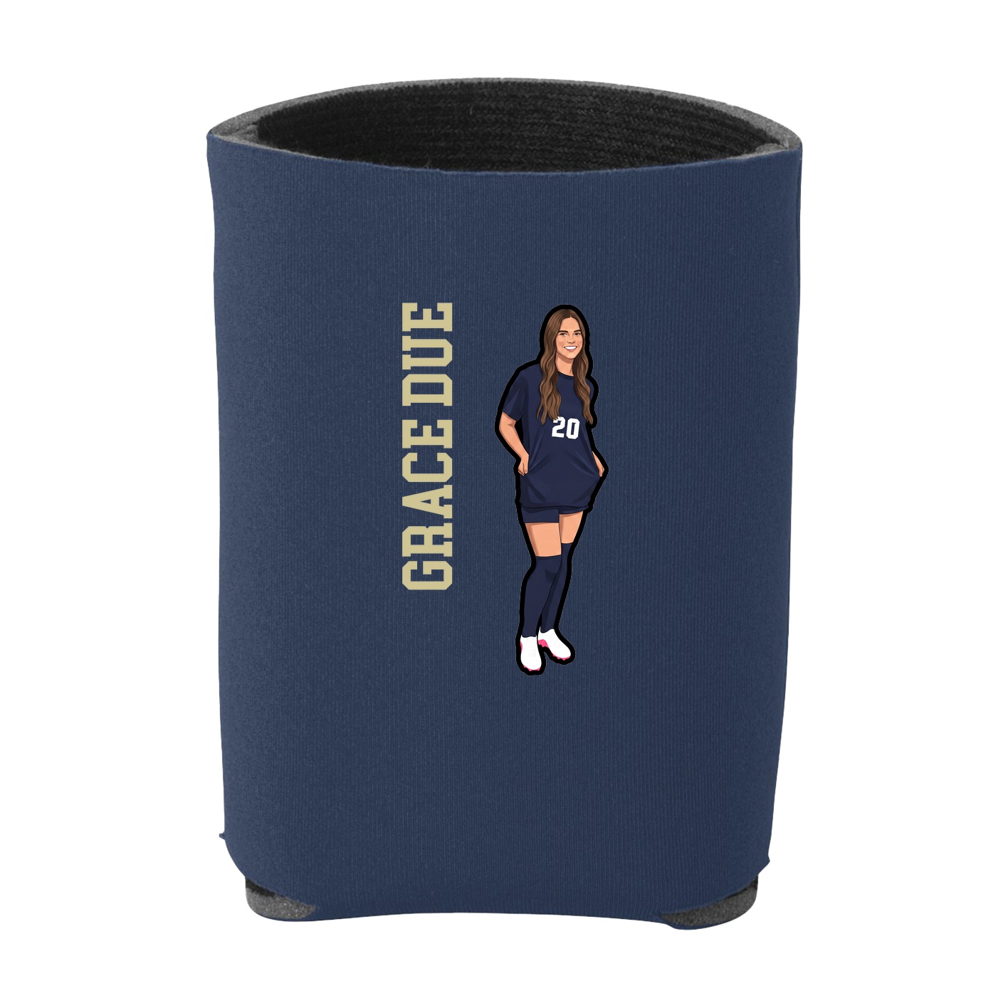 Can Holder — Name Vertical in Navy