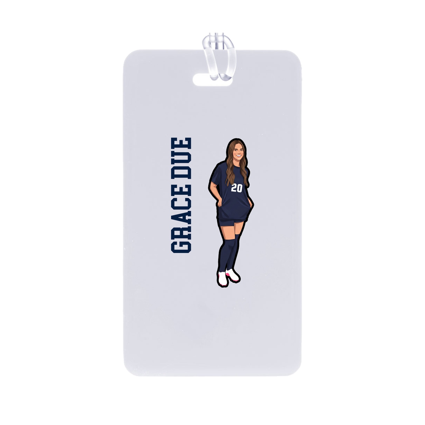 Bag Tag — Name Vertical in Classic