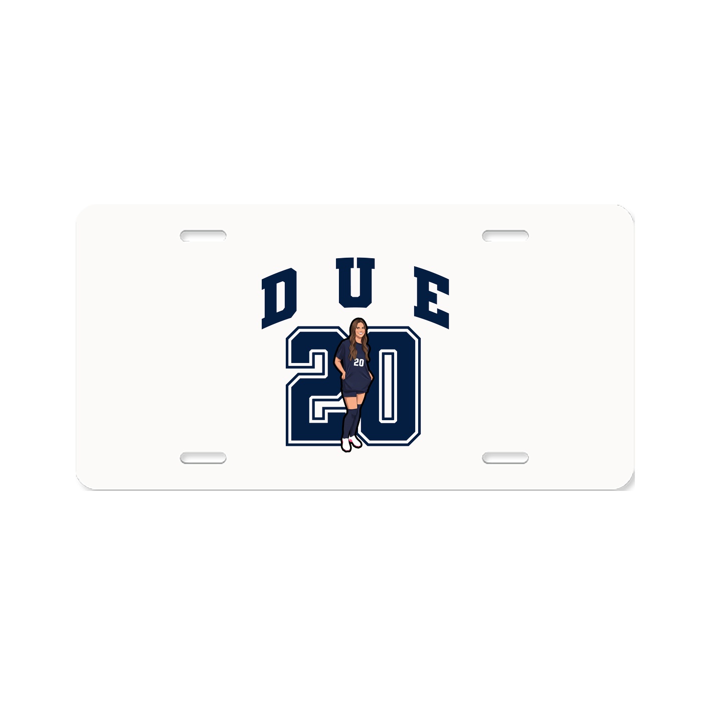 License Plate — Number in Classic