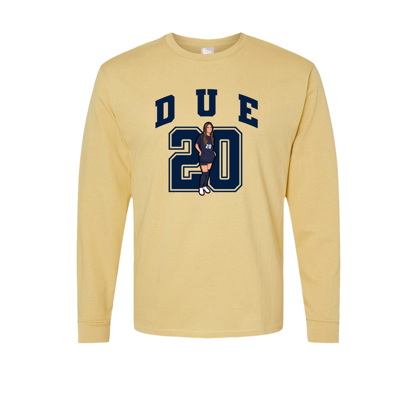 Long Sleeve Tee — Number in Vegas Gold