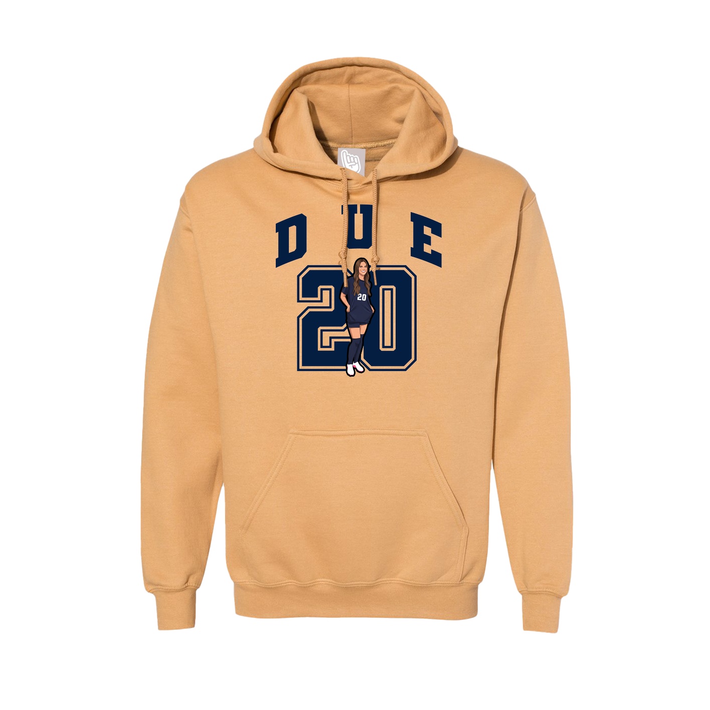 Hoodie — Number in Vegas Gold