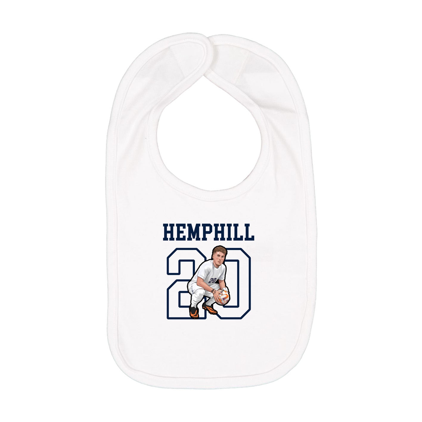 Infant Bib — Shirsey in White