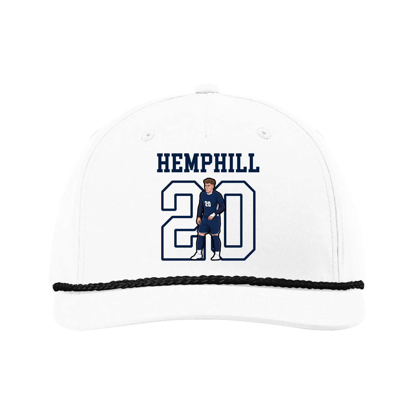 Five-Panel Classic Rope Cap — Shirsey in White