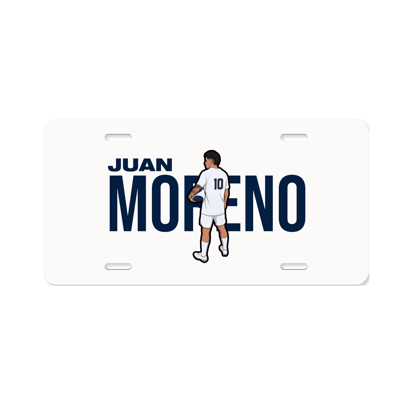 License Plate — Player Name in Classic