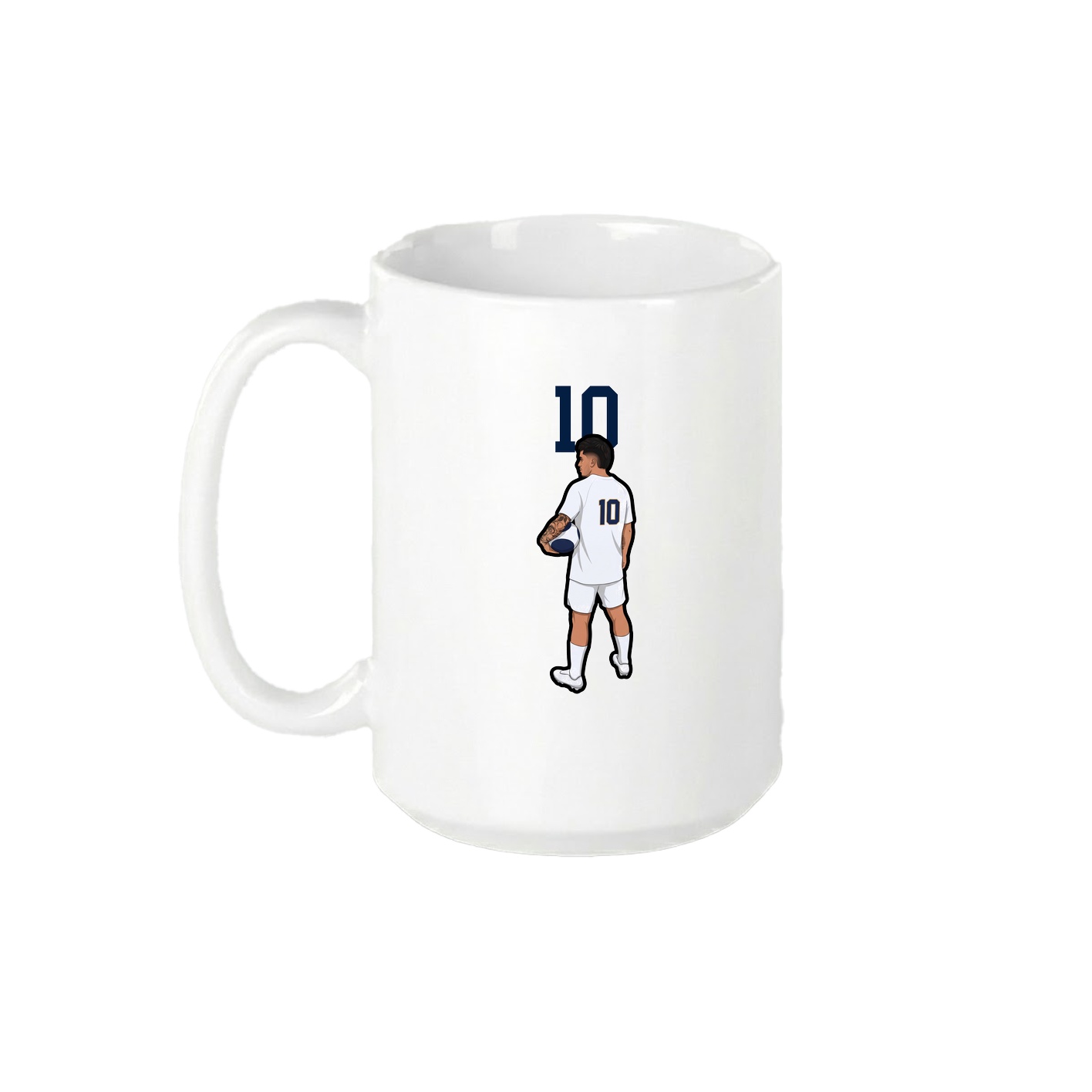 15oz Coffee Mug — Number Top in White