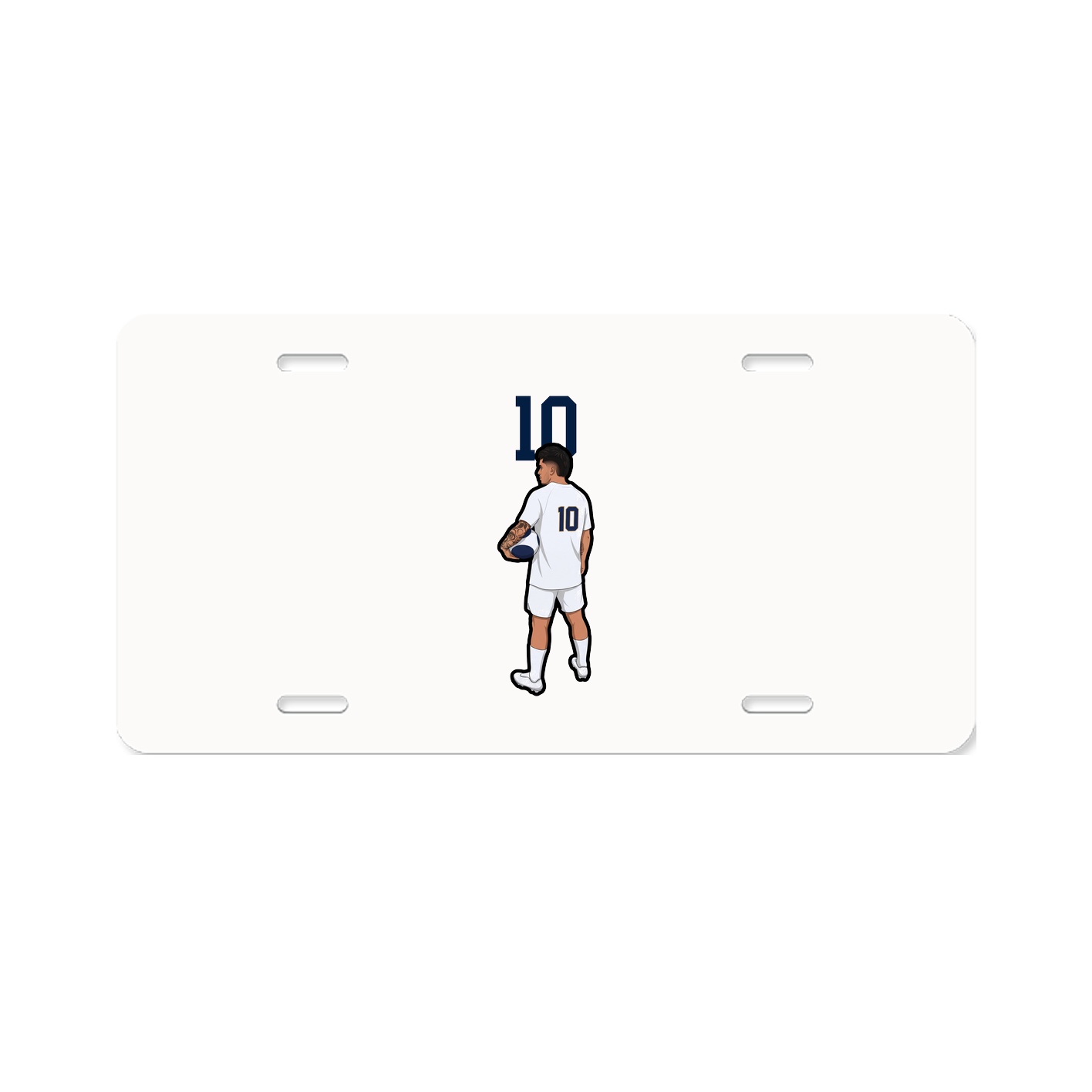 License Plate — Number Top in Classic