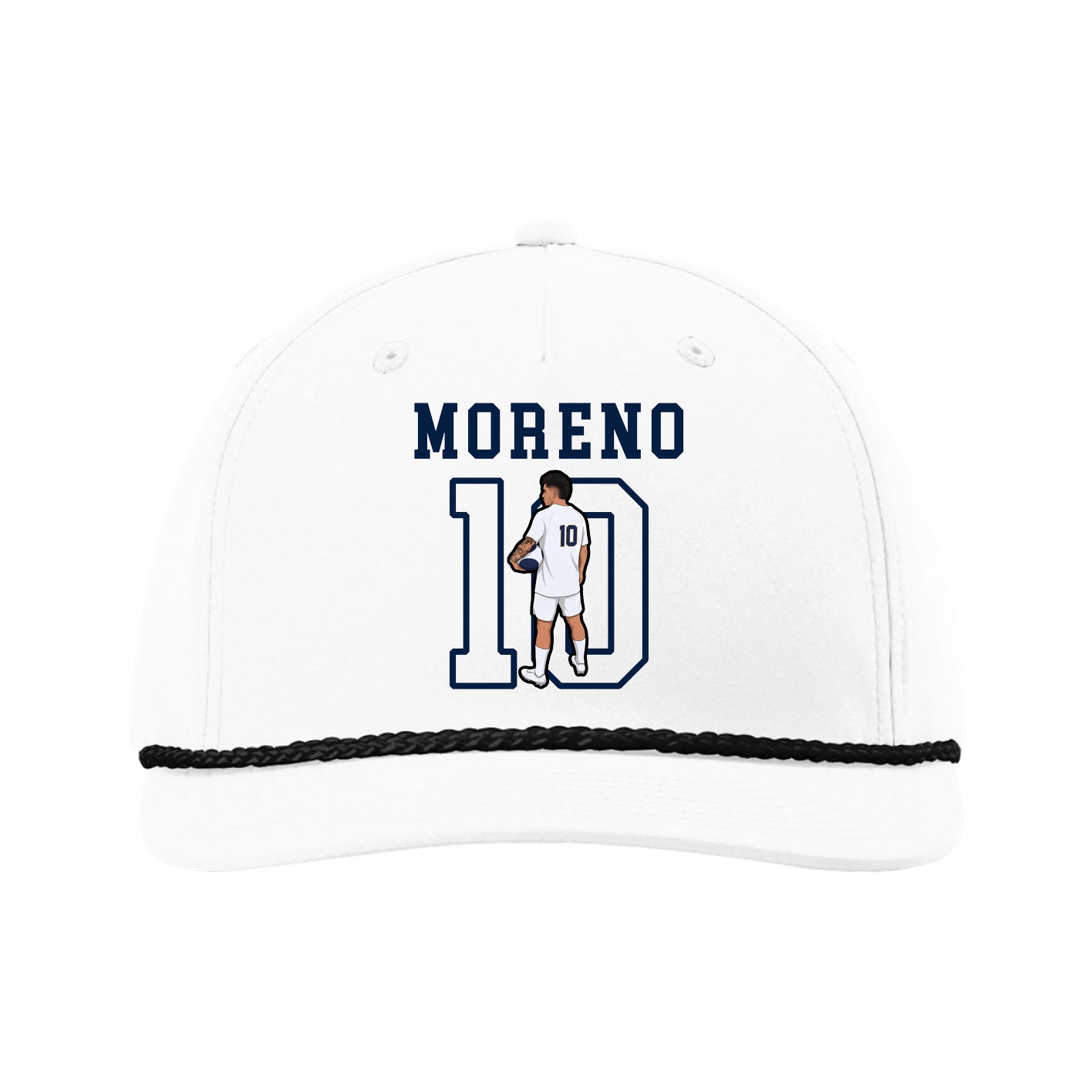 Five-Panel Classic Rope Cap — Shirsey in White