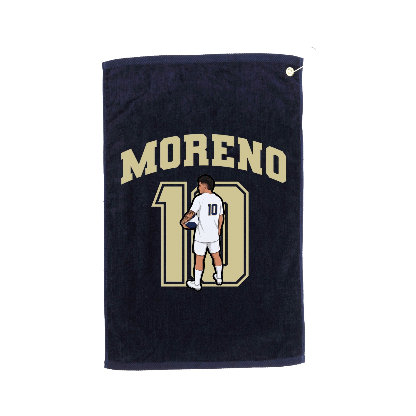 Golf Towel — Number in Navy
