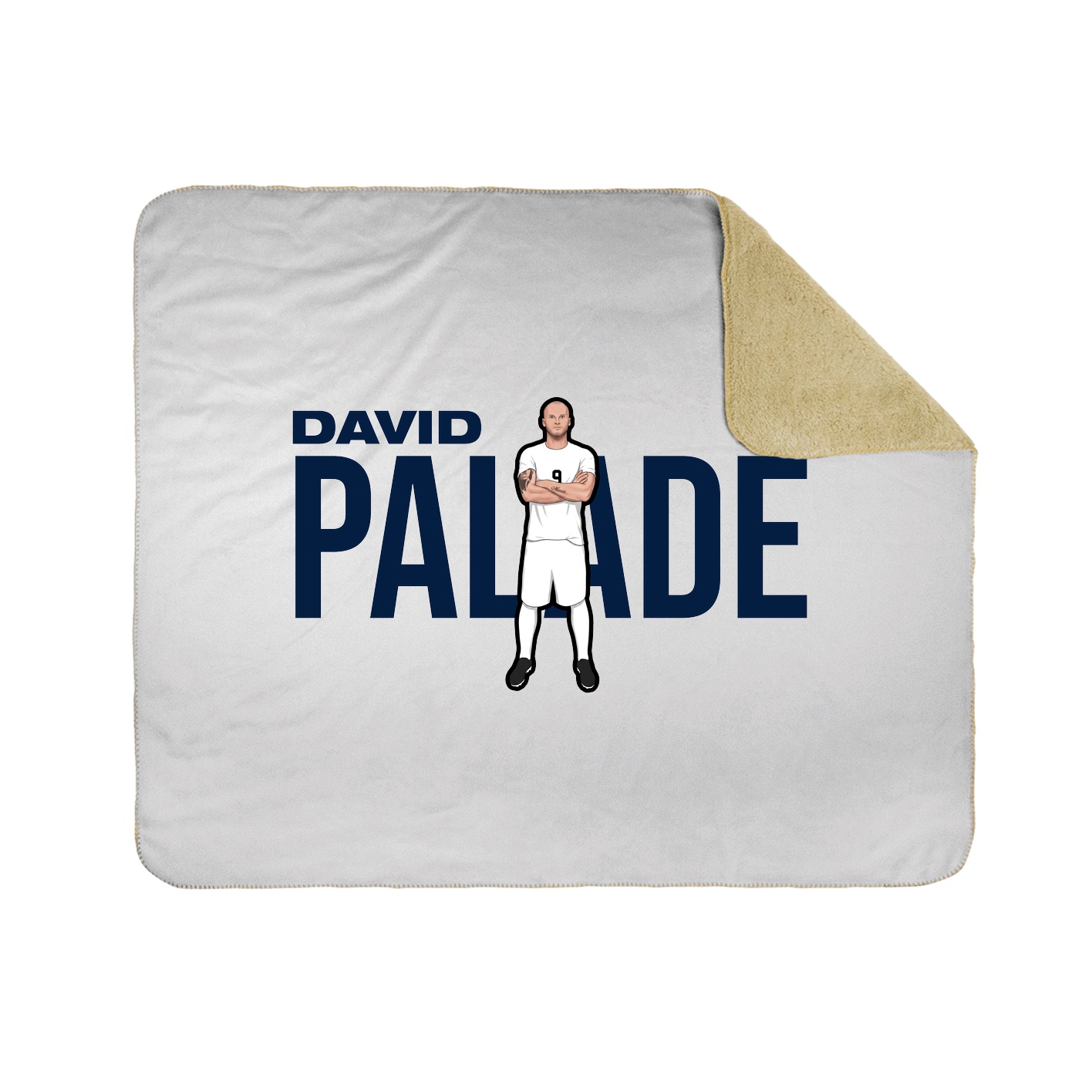 Throw Blanket — Player Name in White