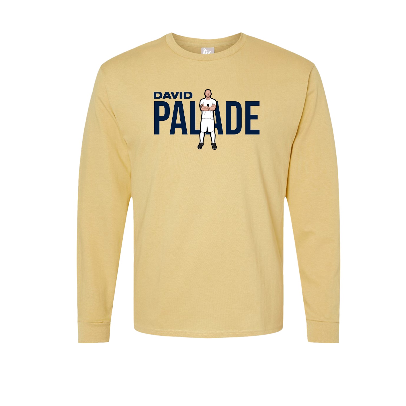 Long Sleeve Tee — Player Name in Vegas Gold