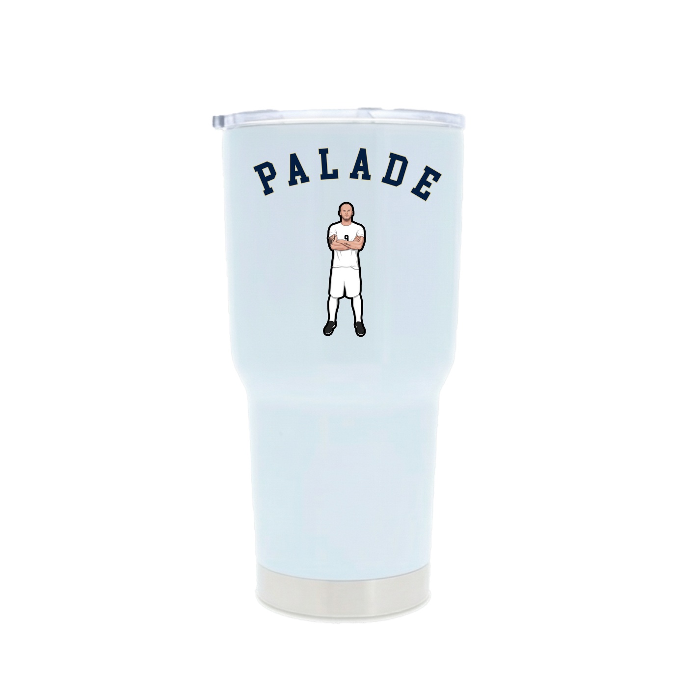 30oz Stainless Steel Tumbler — Shirsey Arch in White