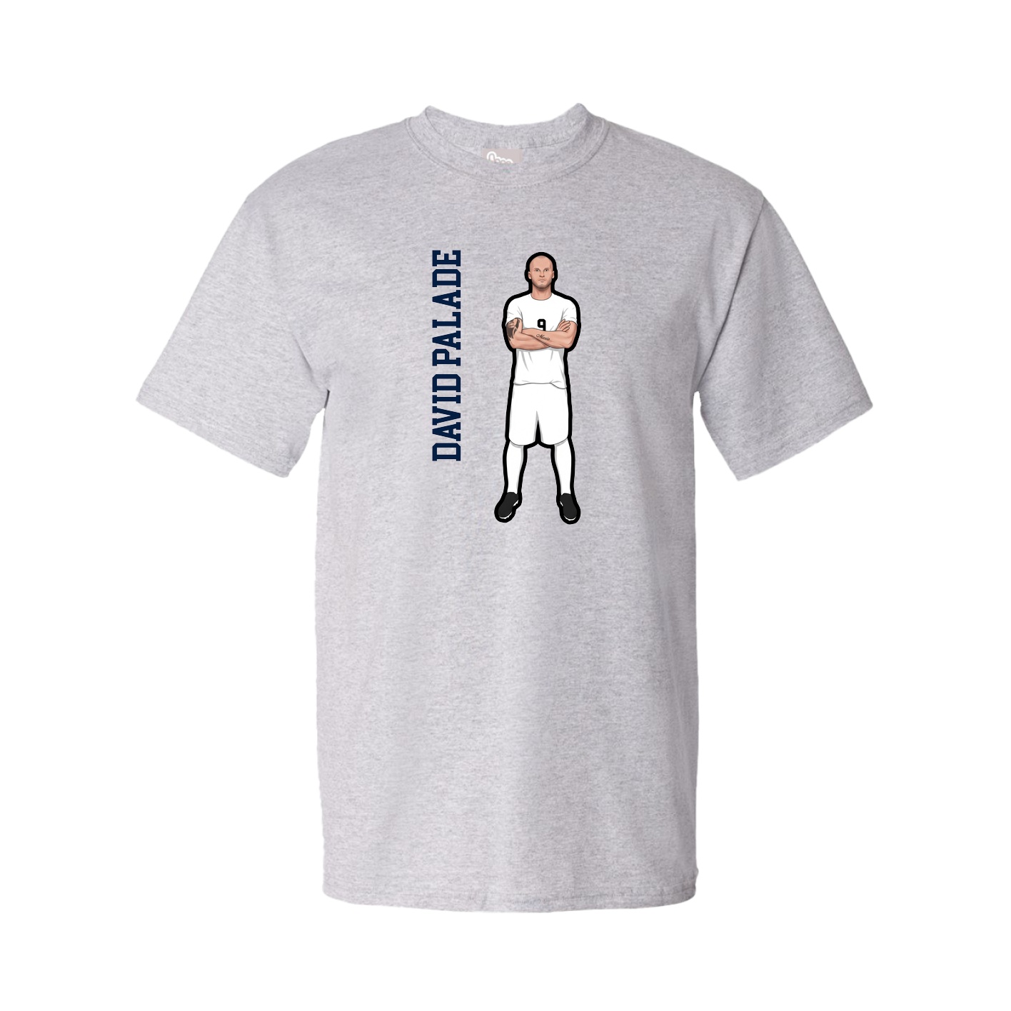 Youth Tee — Name Vertical in Grey