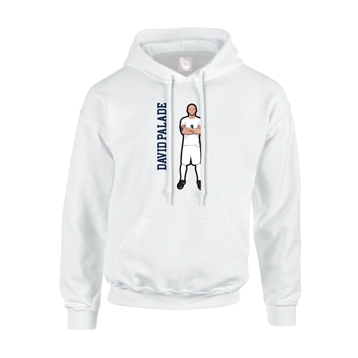Youth Hoodie — Name Vertical in White