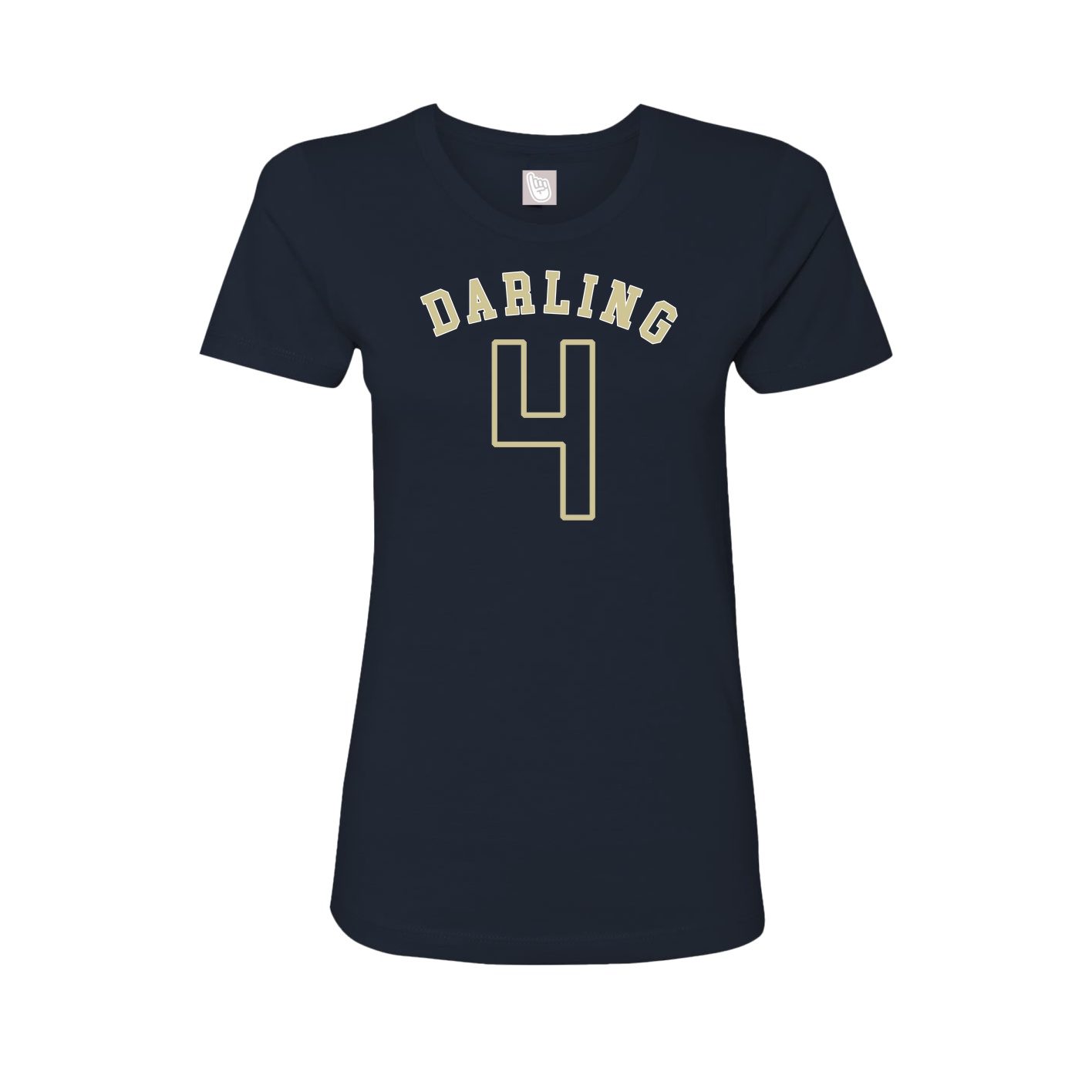 Fitted Women's Tee — Shirsey Arch in Navy