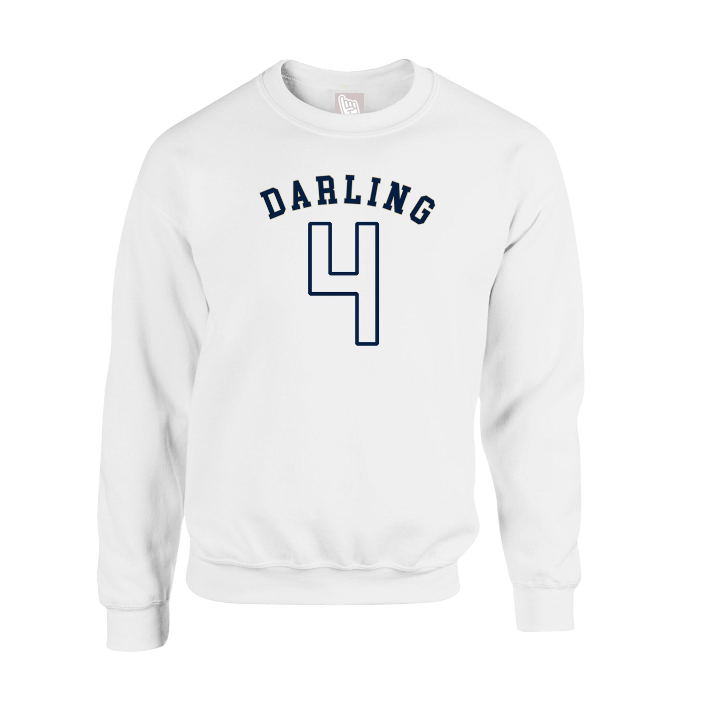Fleece Crew — Shirsey Arch in White