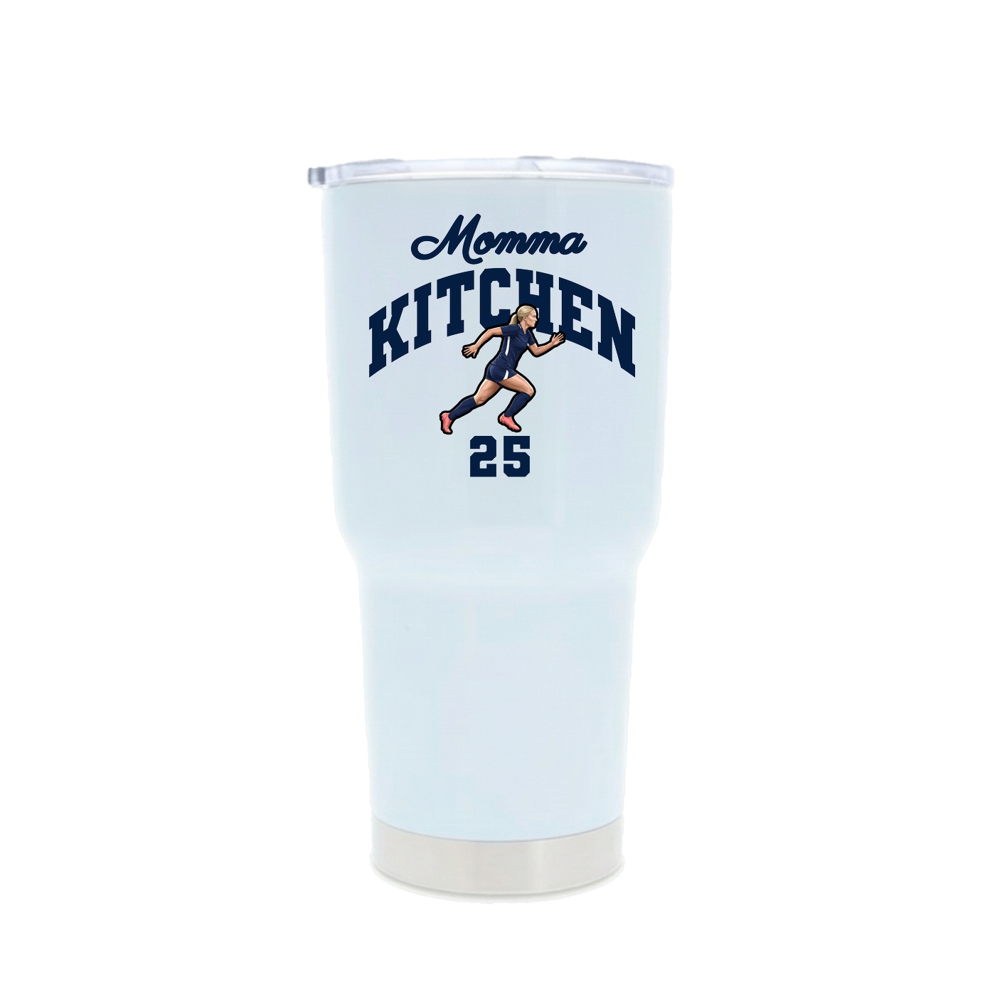 30oz Stainless Steel Tumbler — Mothers Day Arch in White