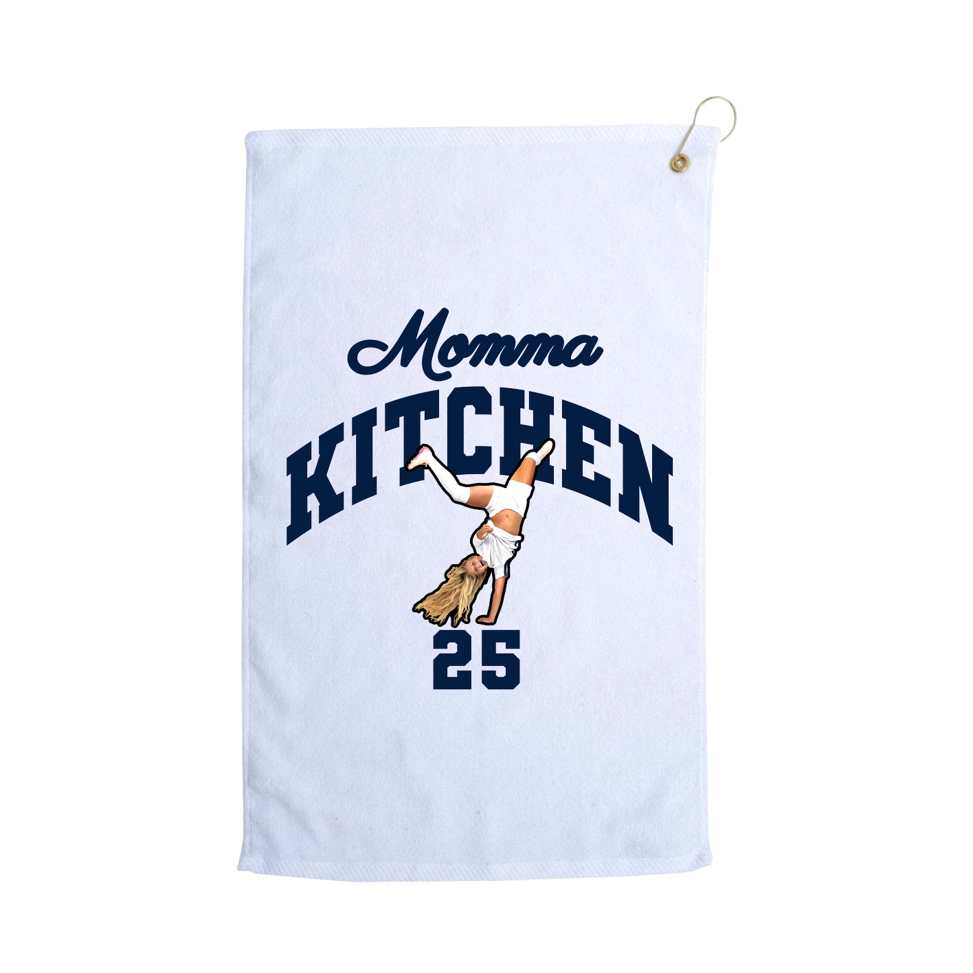 Golf Towel — Mothers Day Arch in White