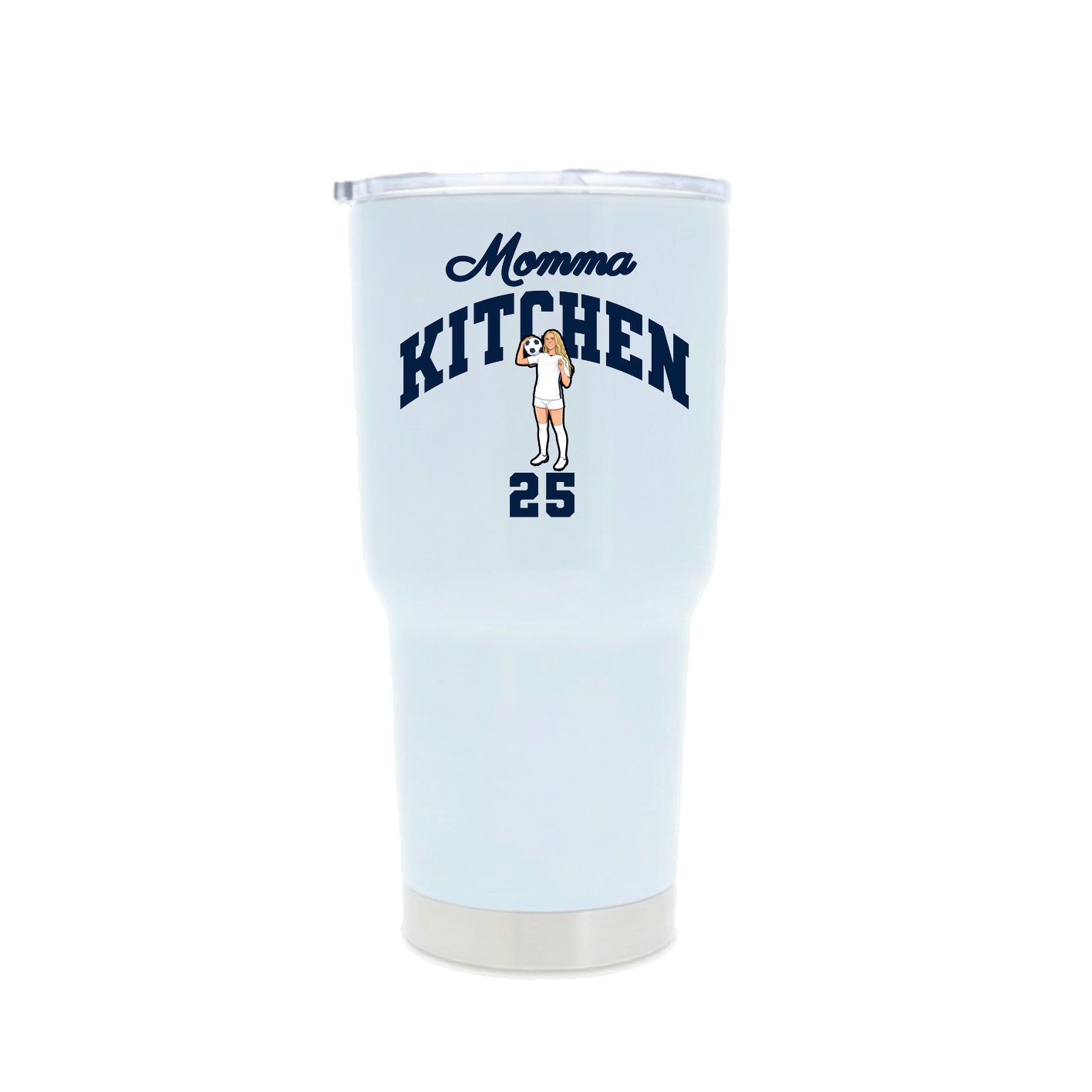 30oz Stainless Steel Tumbler — Mothers Day Arch in White
