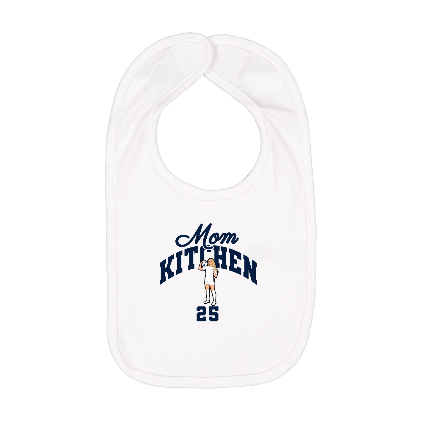Infant Bib — Mothers Day Arch in White