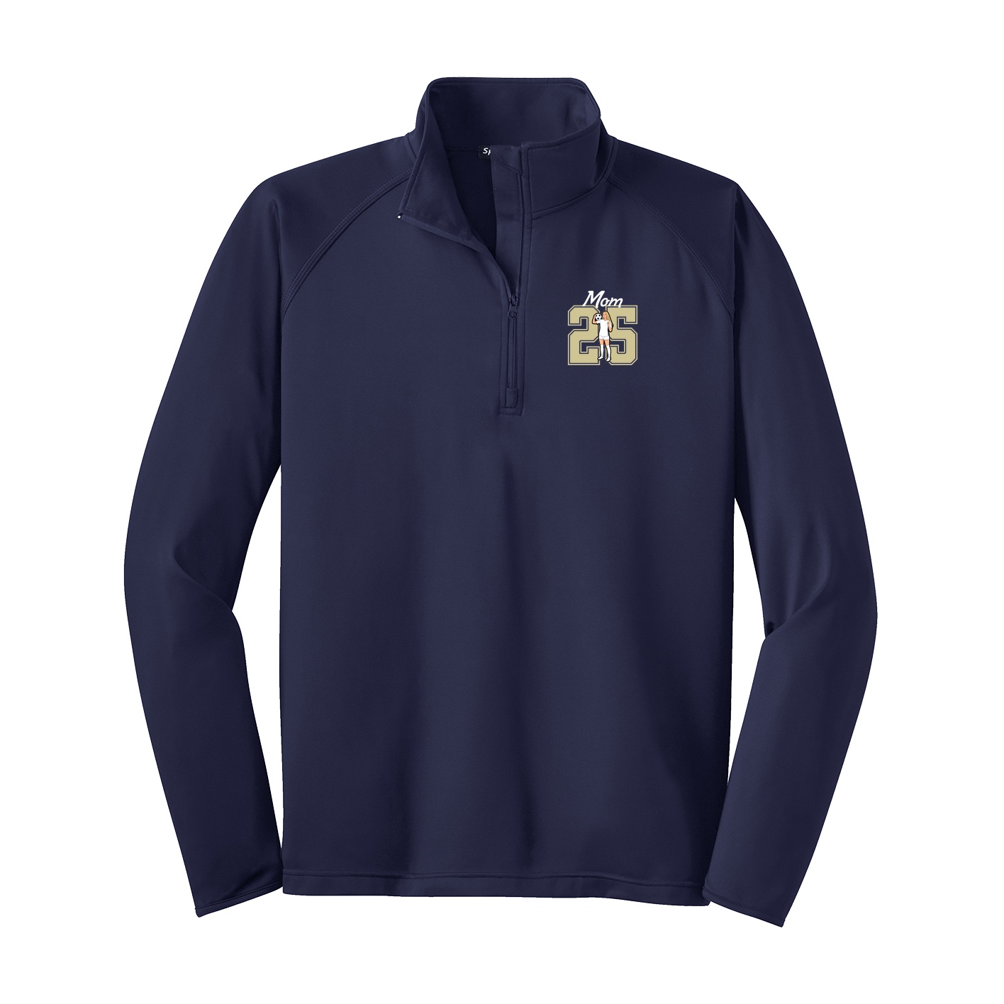 Q-Zip Pullover — Mothers Day Shirsey in Navy