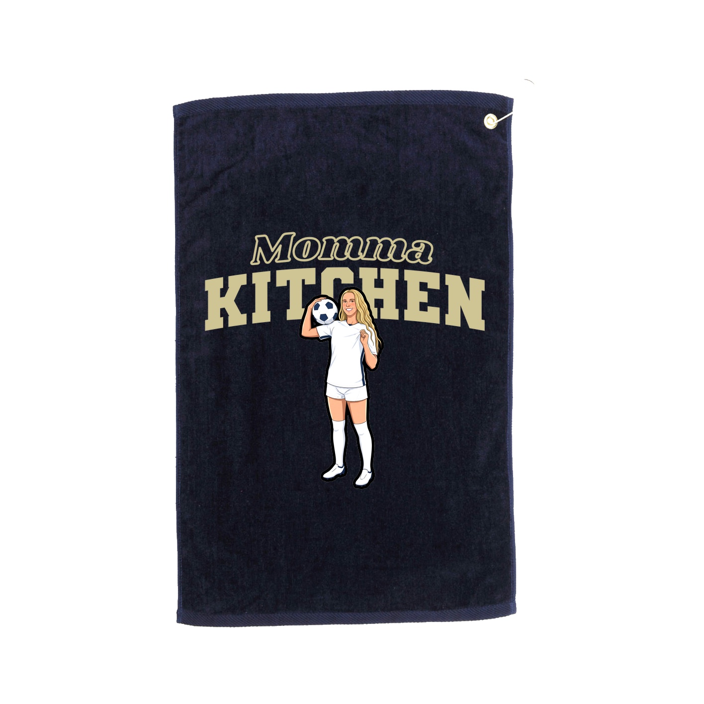 Golf Towel — Mothers Day Block in Navy