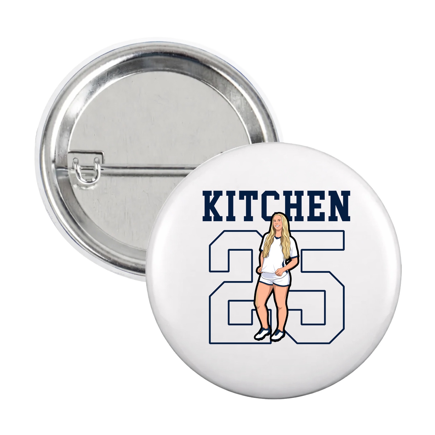 Game Day Button — Shirsey in White