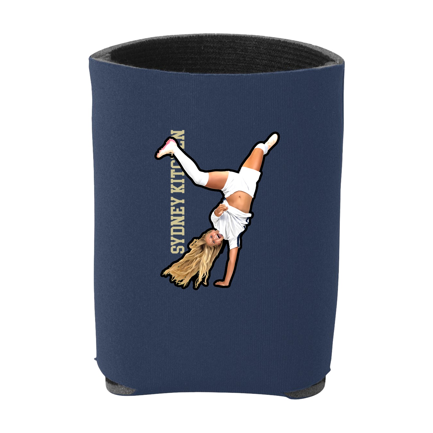 Can Holder — Name Vertical in Navy