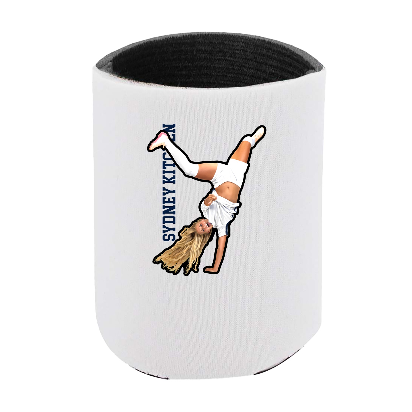 Can Holder — Name Vertical in White
