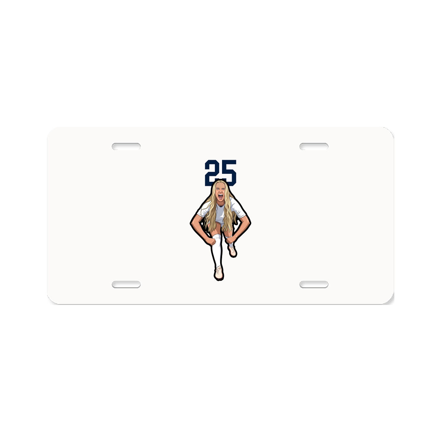 License Plate — Number Top in Classic