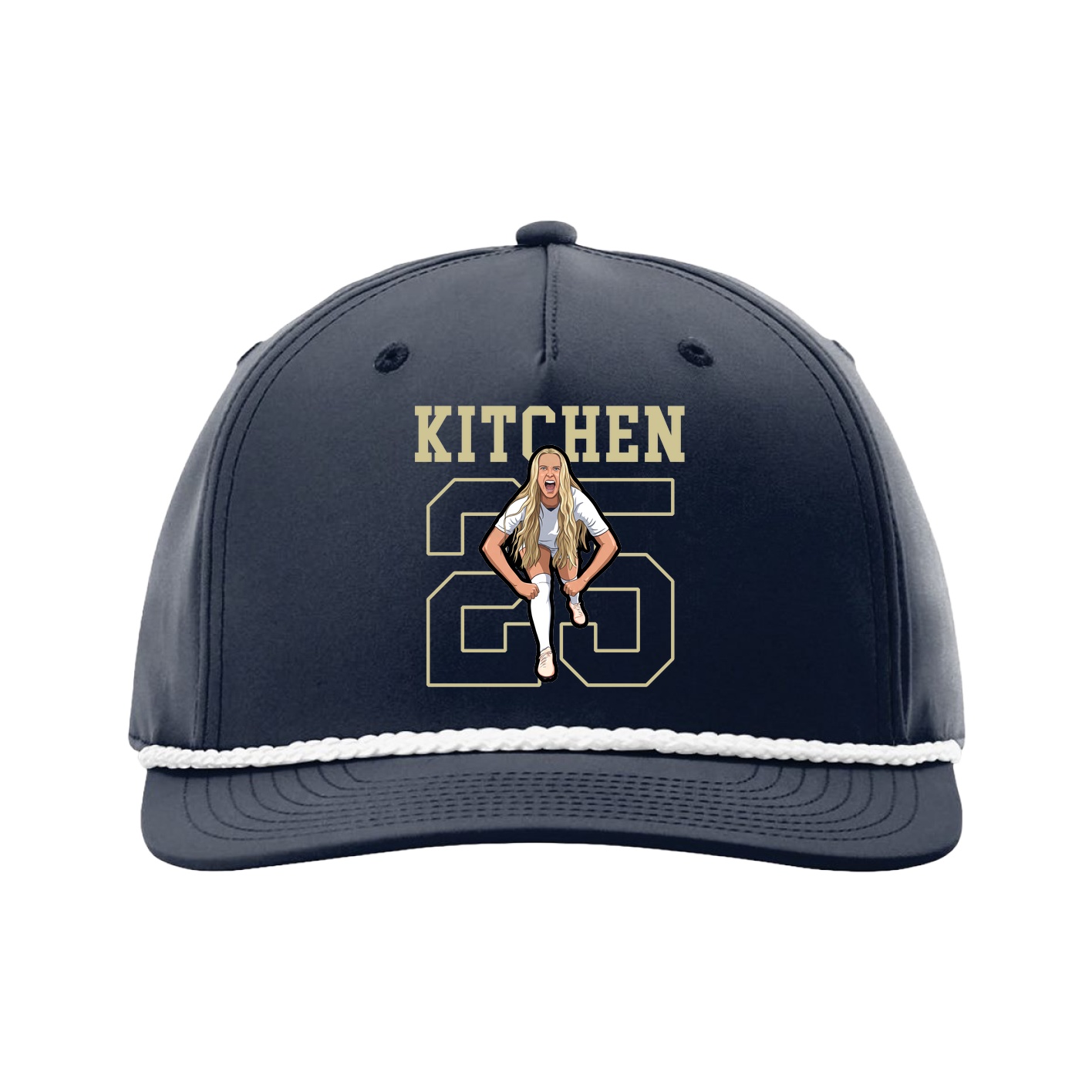 Five-Panel Classic Rope Cap — Shirsey in Navy