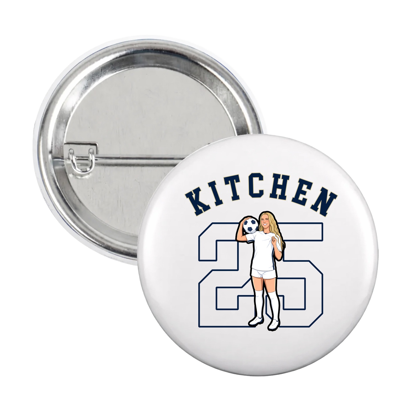 Game Day Button — Shirsey Arch in White
