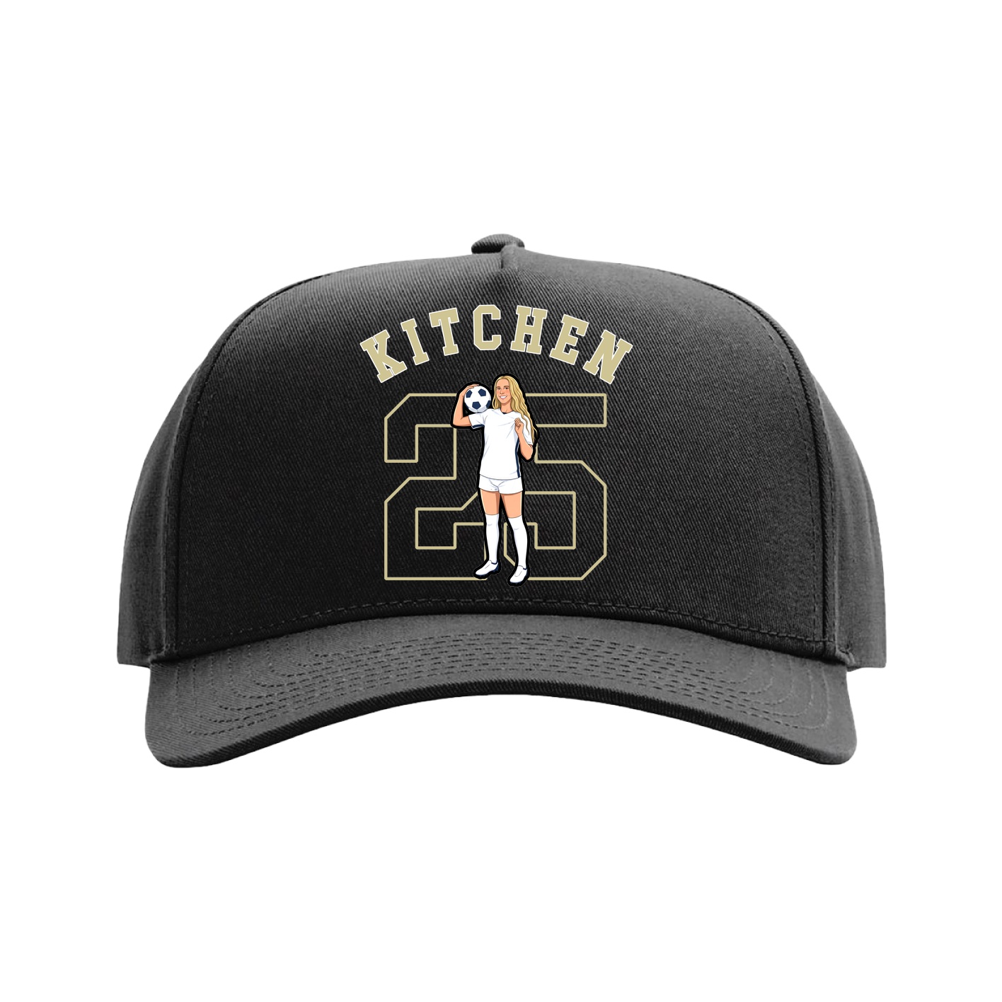 Full Fabric Five-Panel Champ Cap