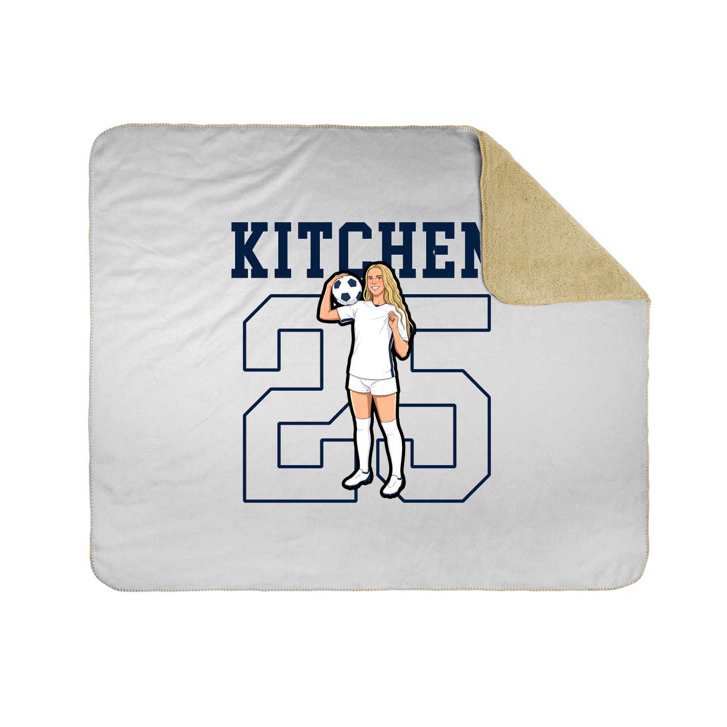 Throw Blanket — Shirsey in White