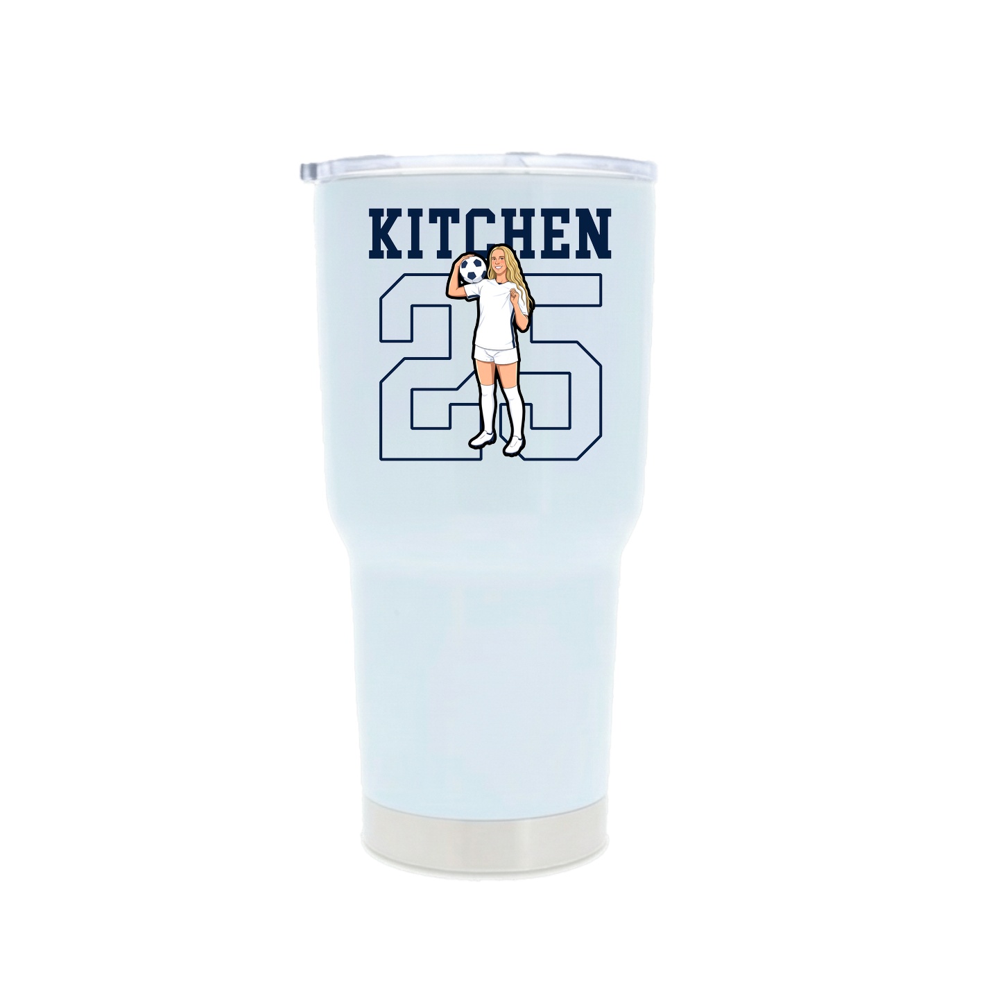 30oz Stainless Steel Tumbler — Shirsey in White