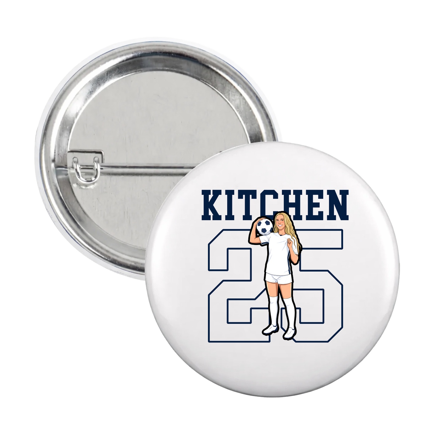 Game Day Button — Shirsey in White