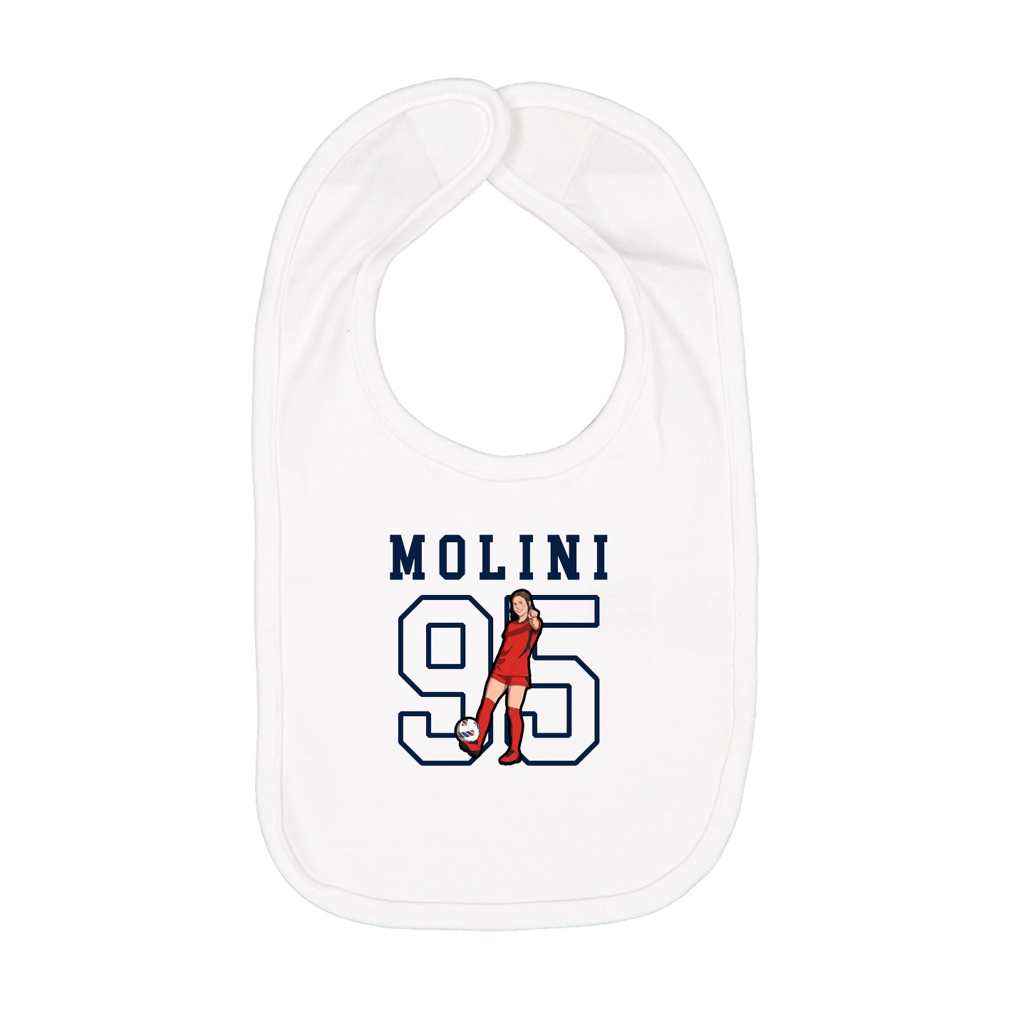 Infant Bib — Shirsey in White