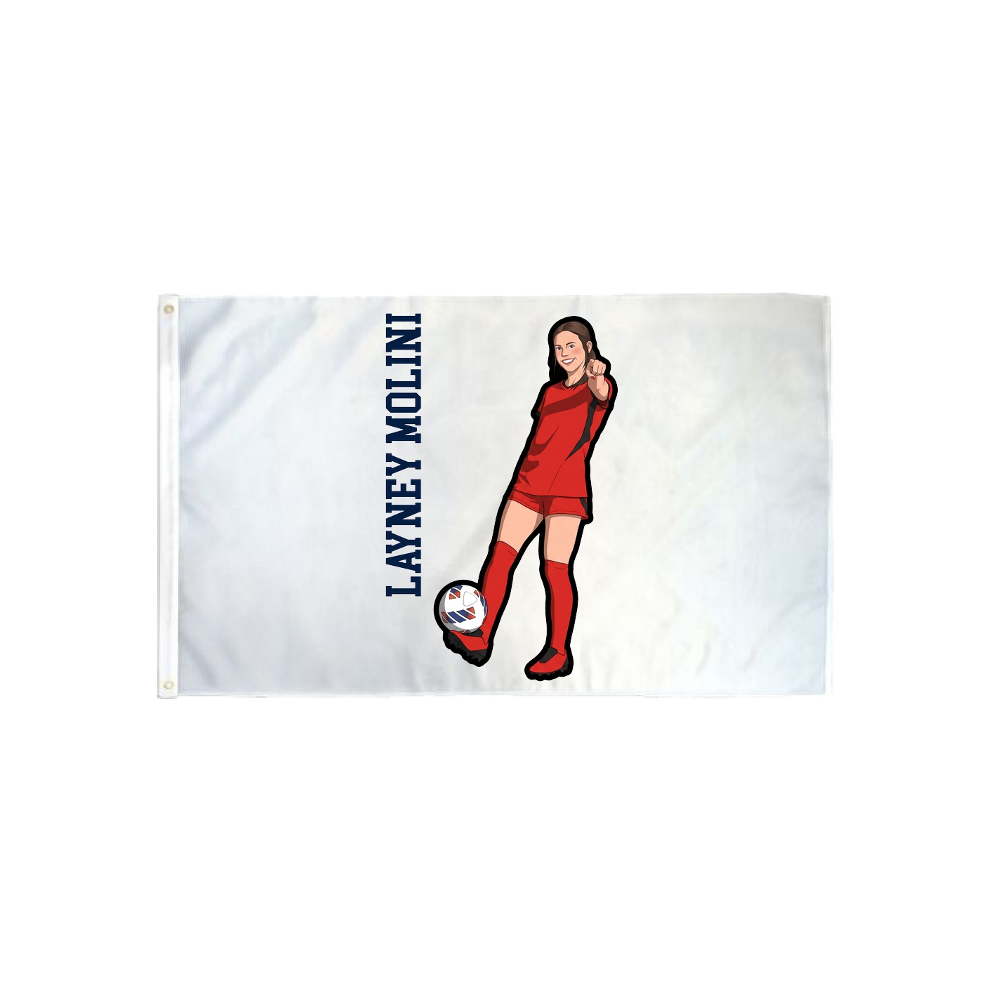 3x5 Flag — Name Vertical in Classic