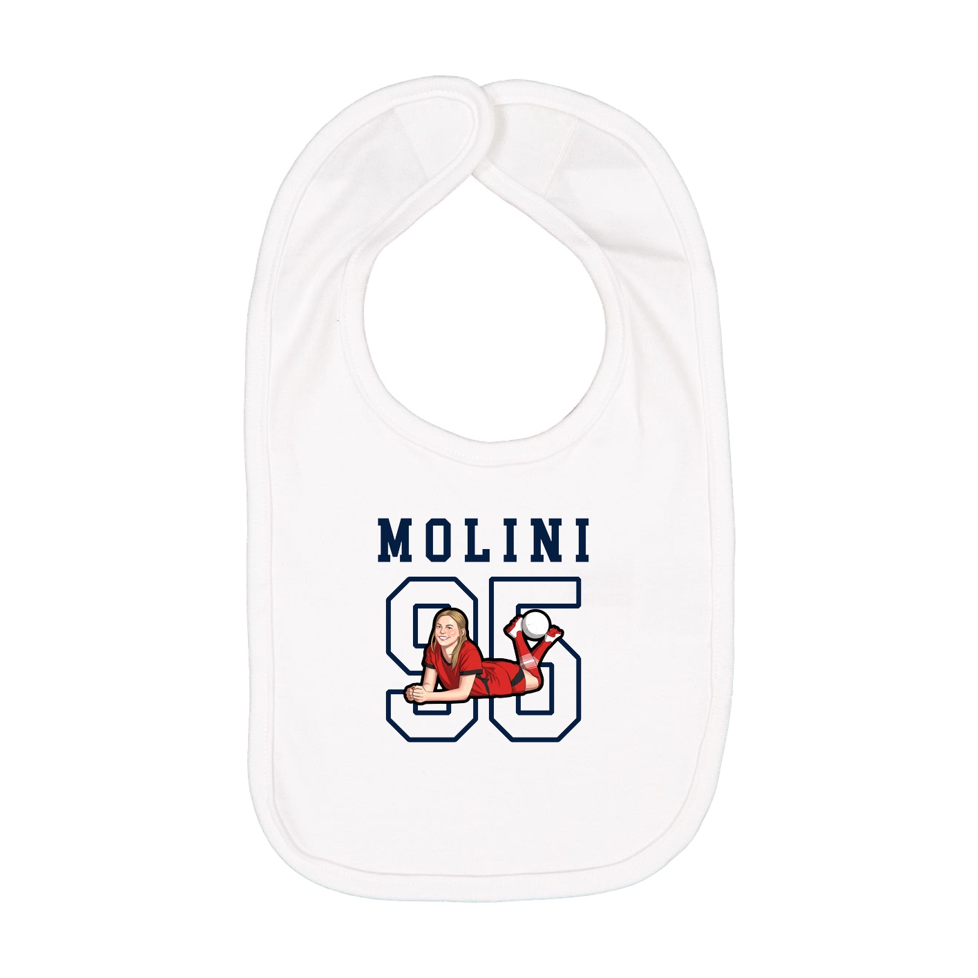 Infant Bib — Shirsey in White