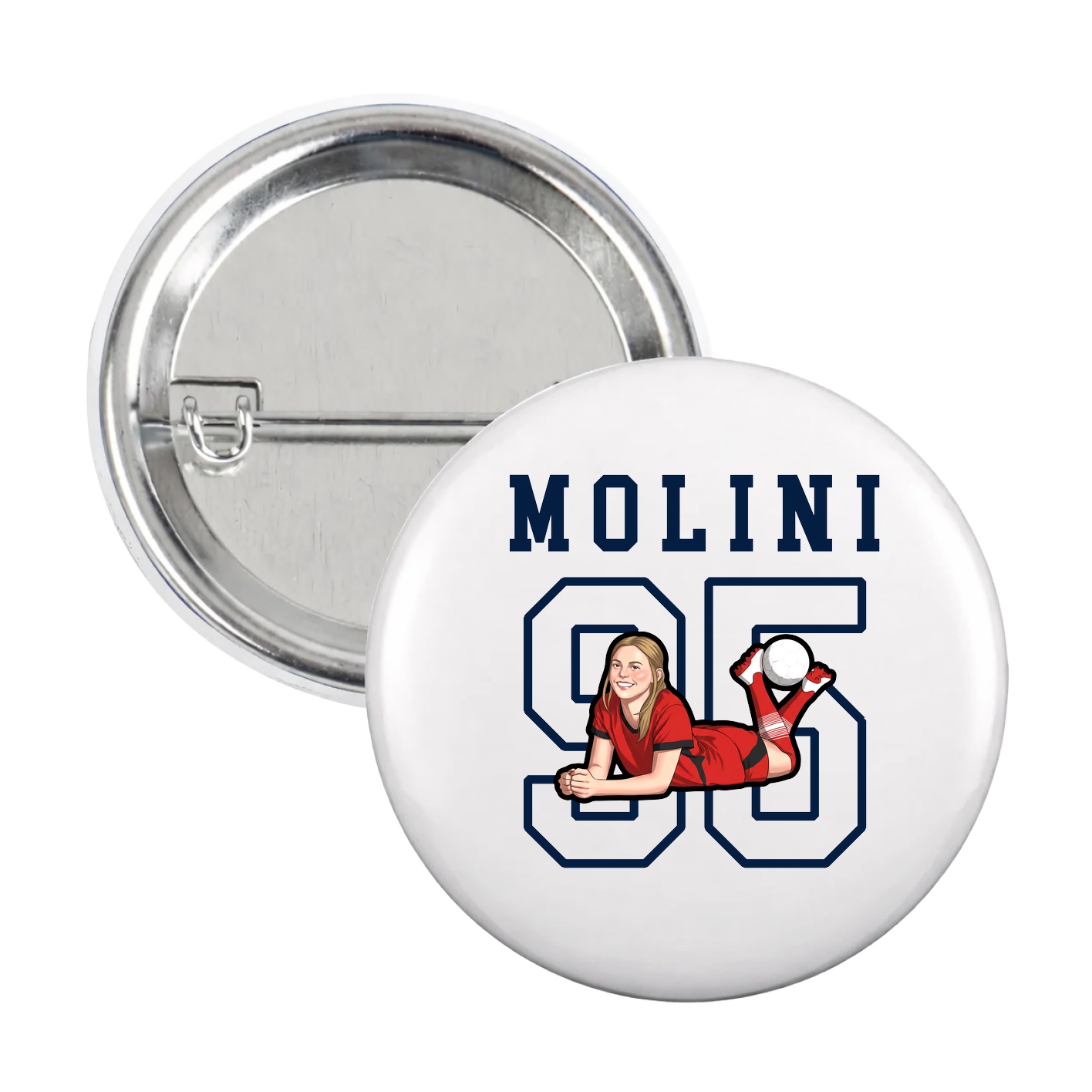 Game Day Button — Shirsey in White