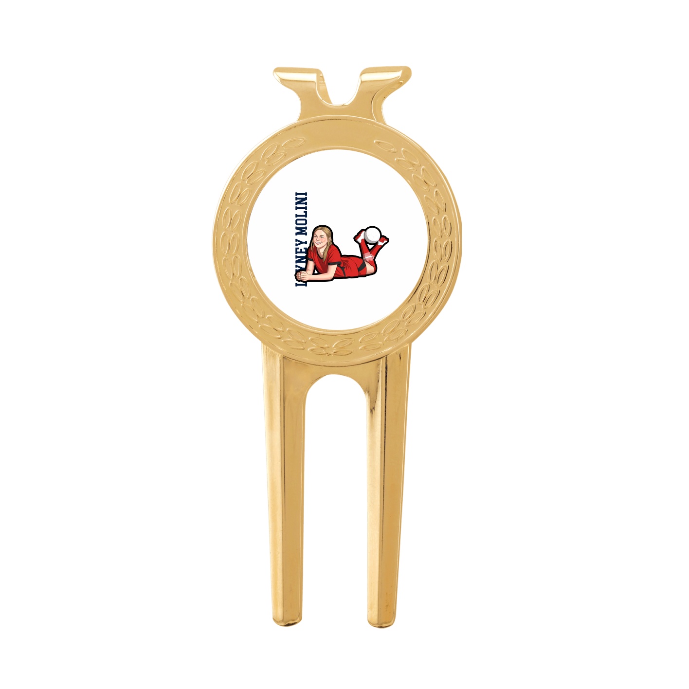Divot Tool with Ball Marker — Name Vertical in Classic
