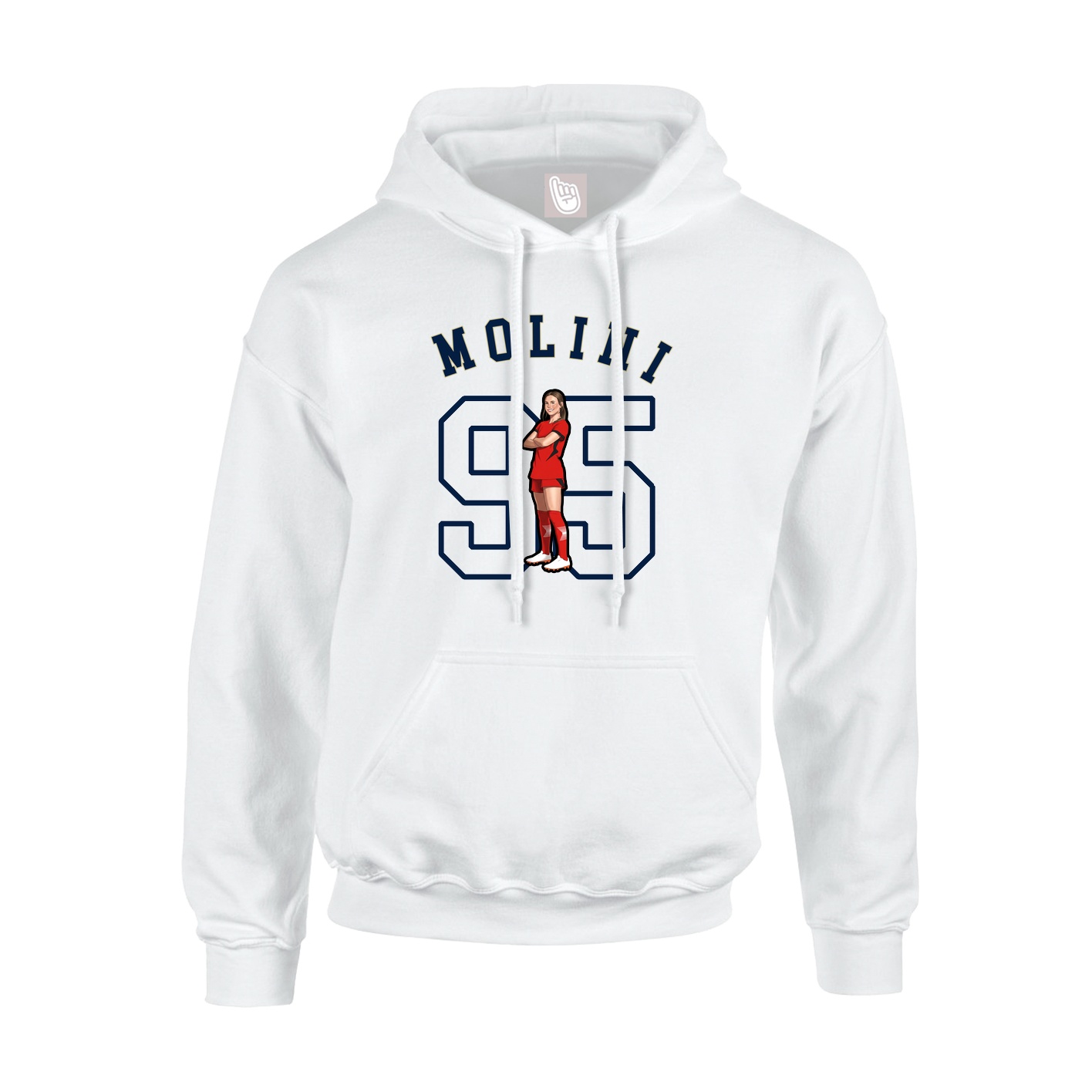 Youth Hoodie — Shirsey Arch in White