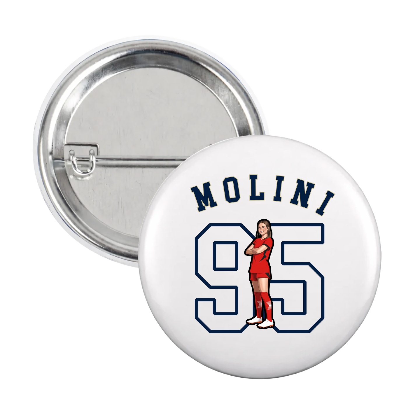 Game Day Button — Shirsey Arch in White