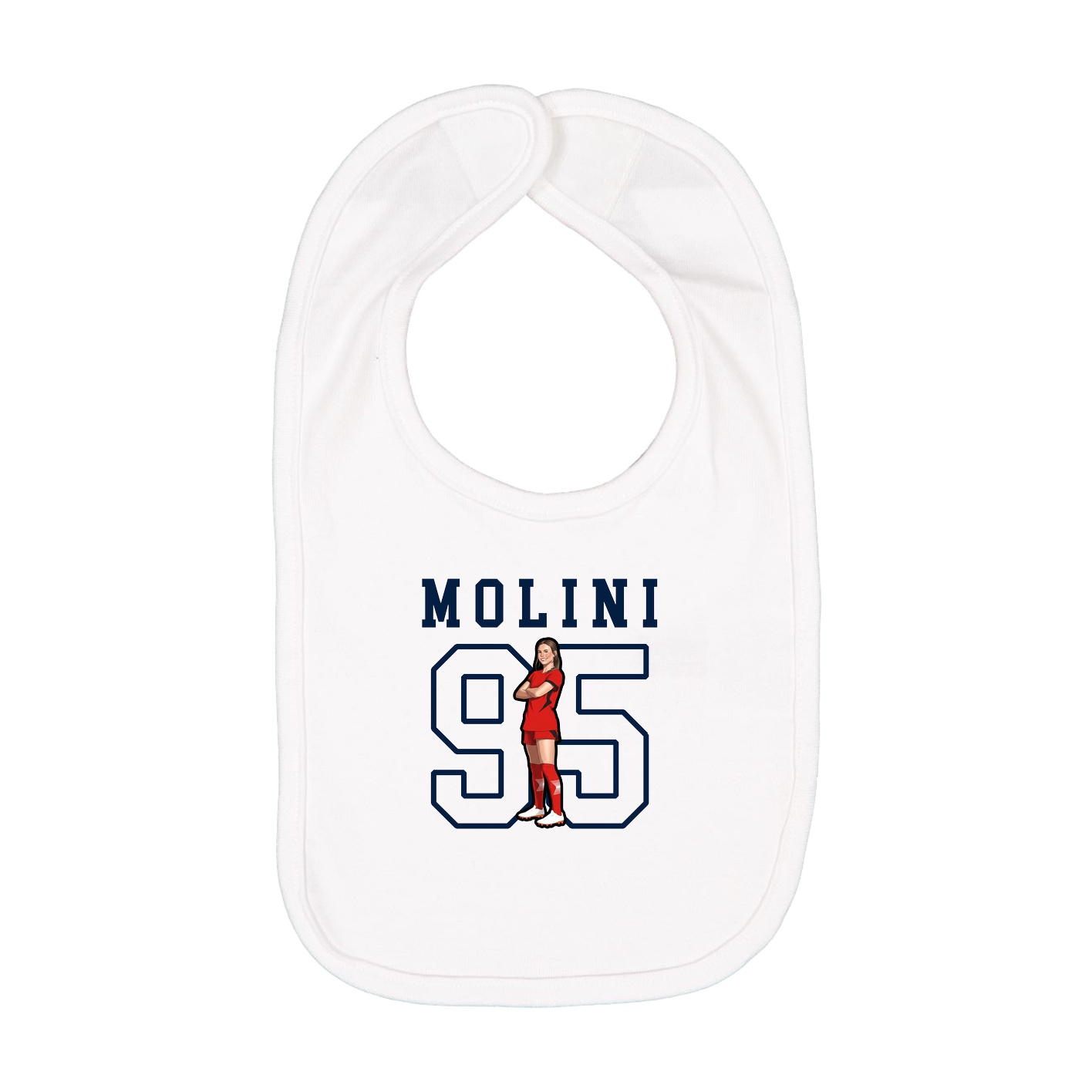 Infant Bib — Shirsey in White