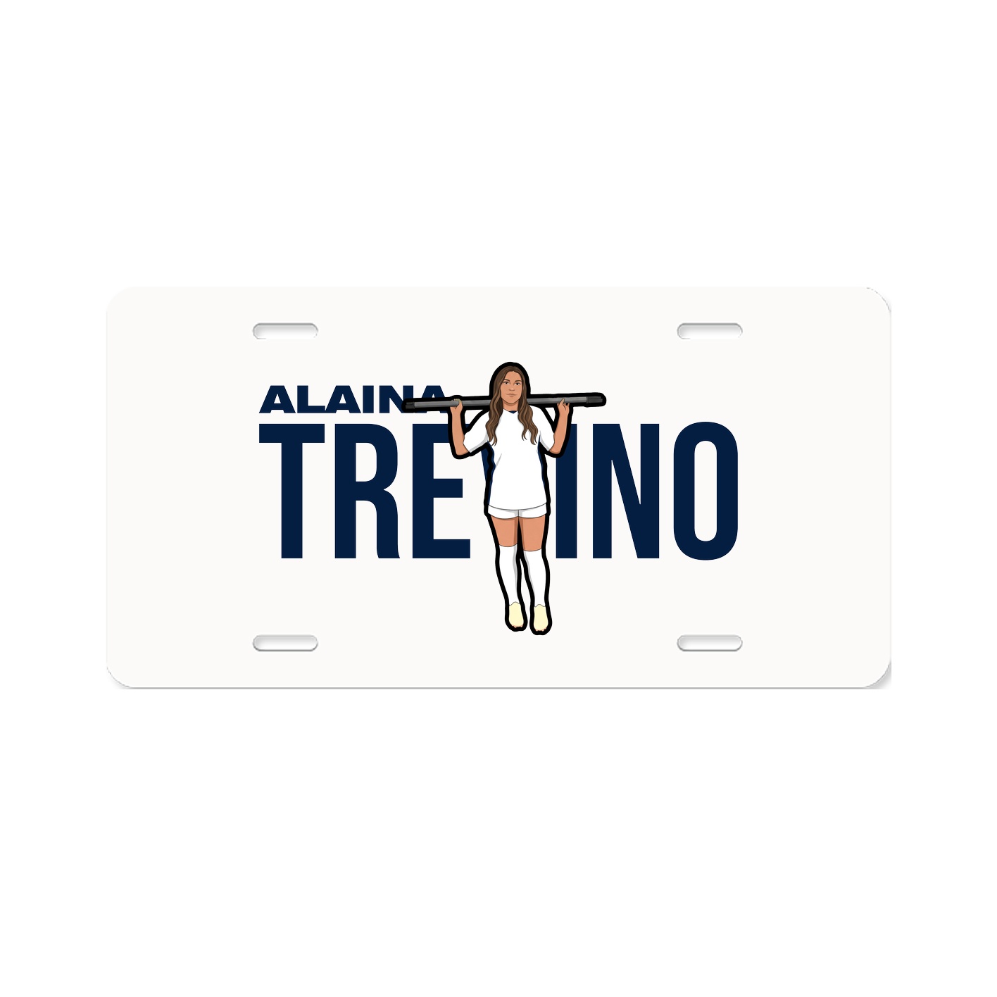 License Plate — Player Name in Classic