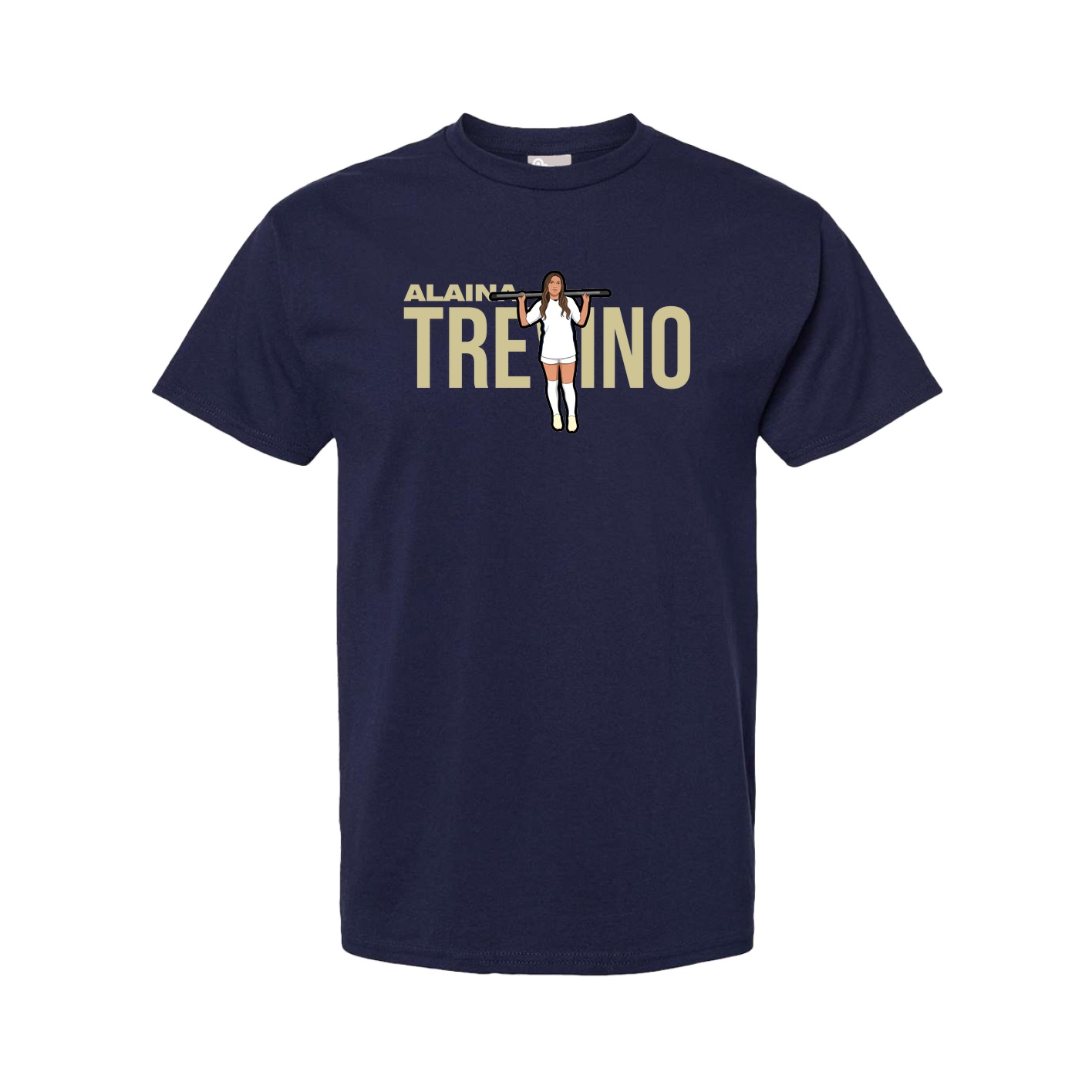 Tee — Player Name in Navy