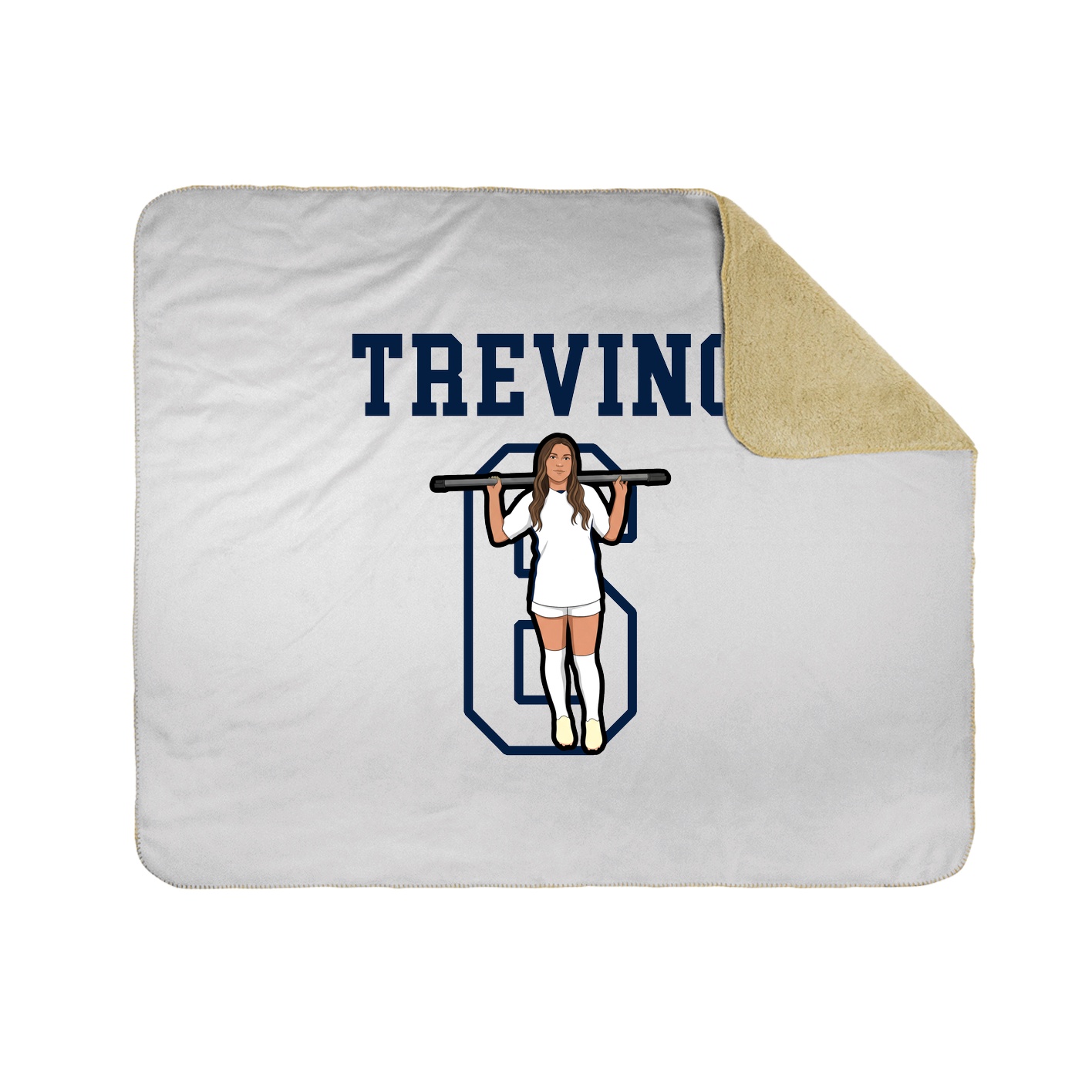Throw Blanket — Shirsey in White