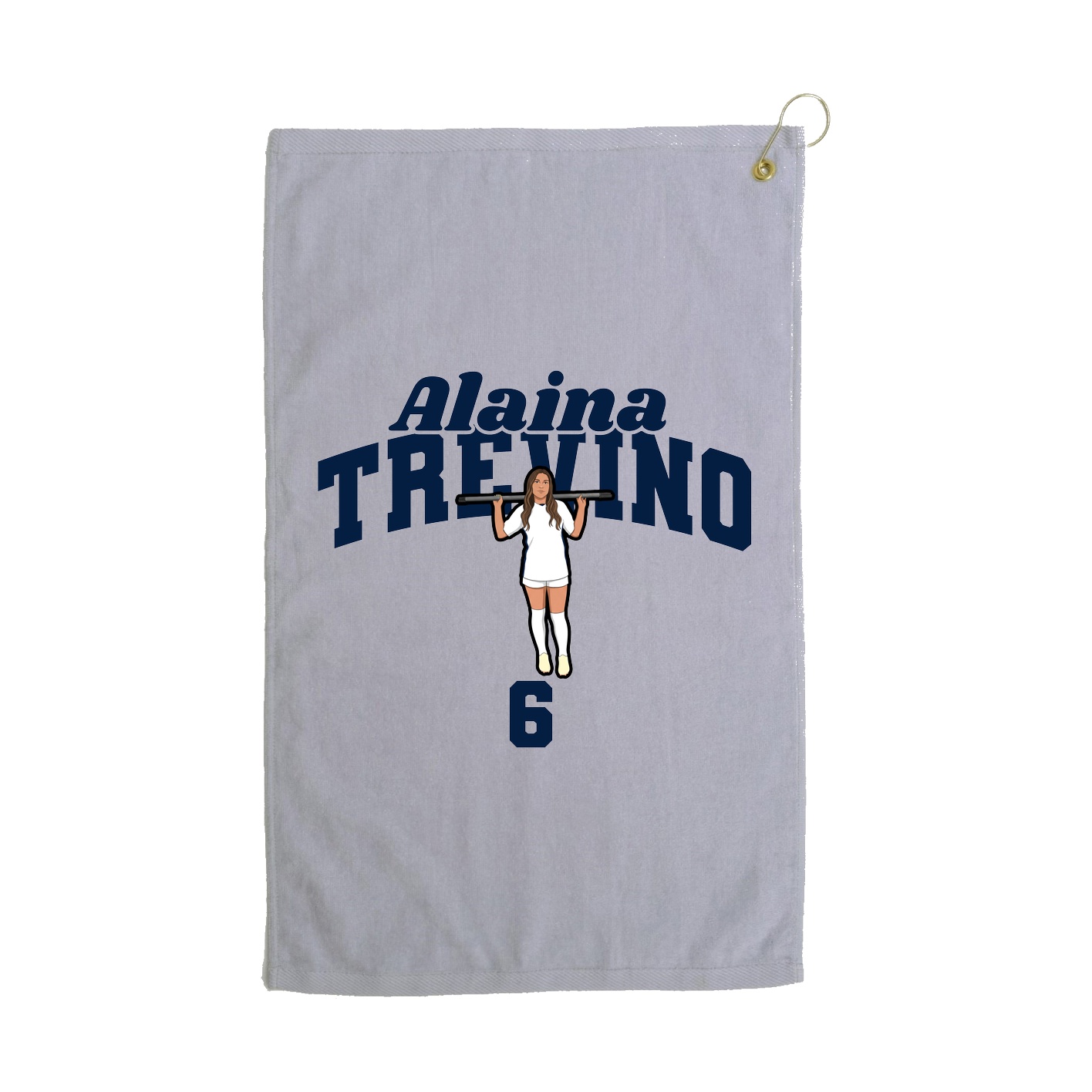 Golf Towel — Signature Arch in Grey