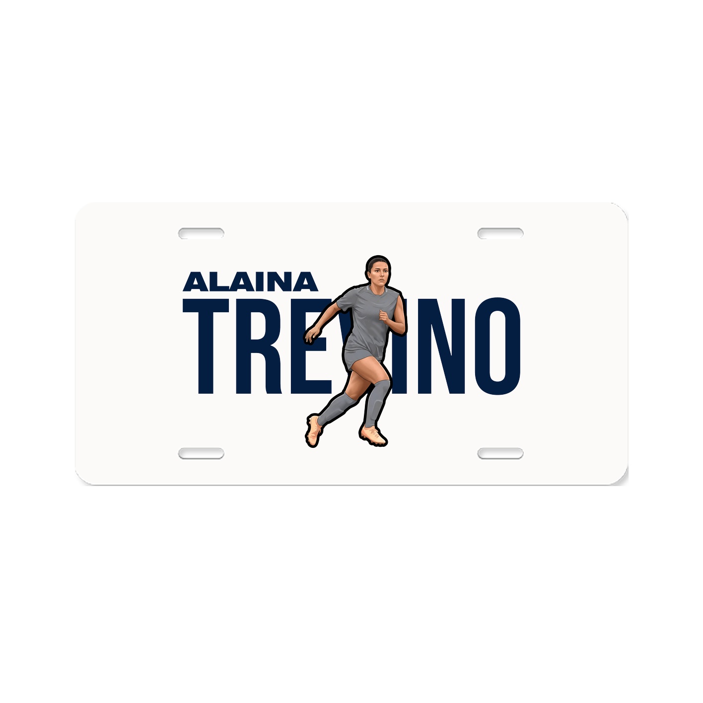 License Plate — Player Name in Classic