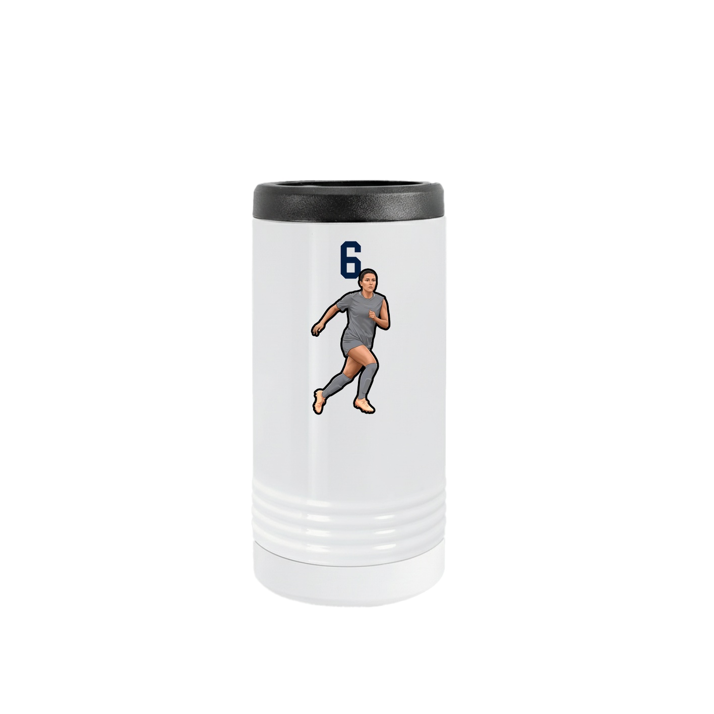Slim Beverage Holder — Number Top in White