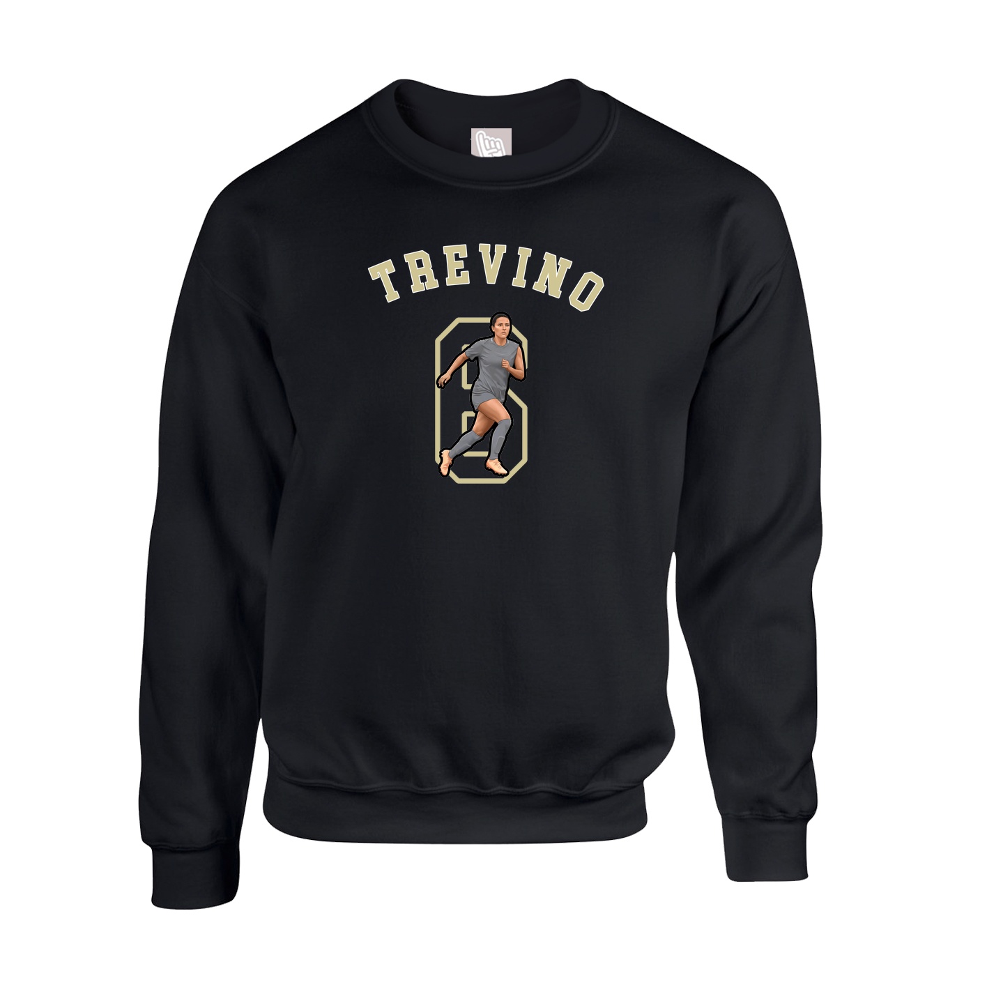 Fleece Crew — Shirsey Arch in Black